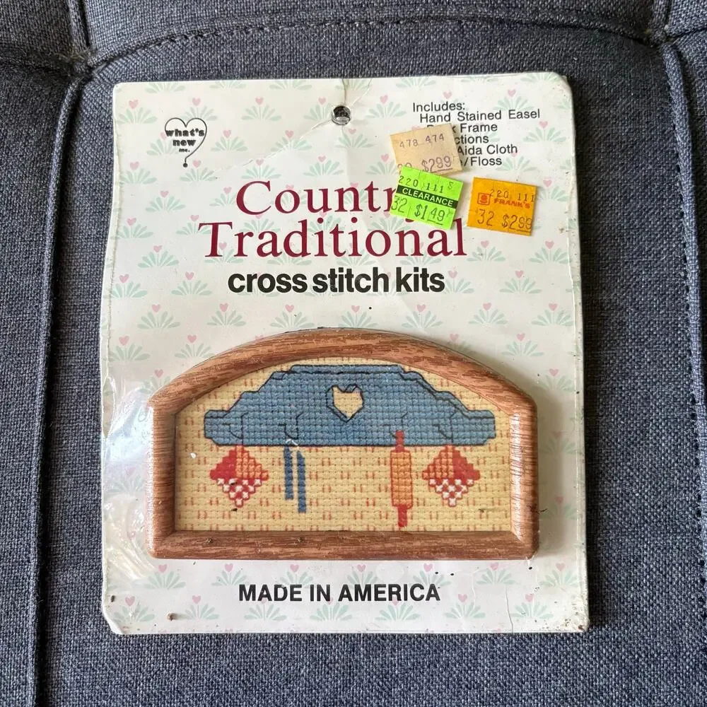 Baker's Rack Vintage Counted Cross Stitch Kit by Country Traditional - 1980s